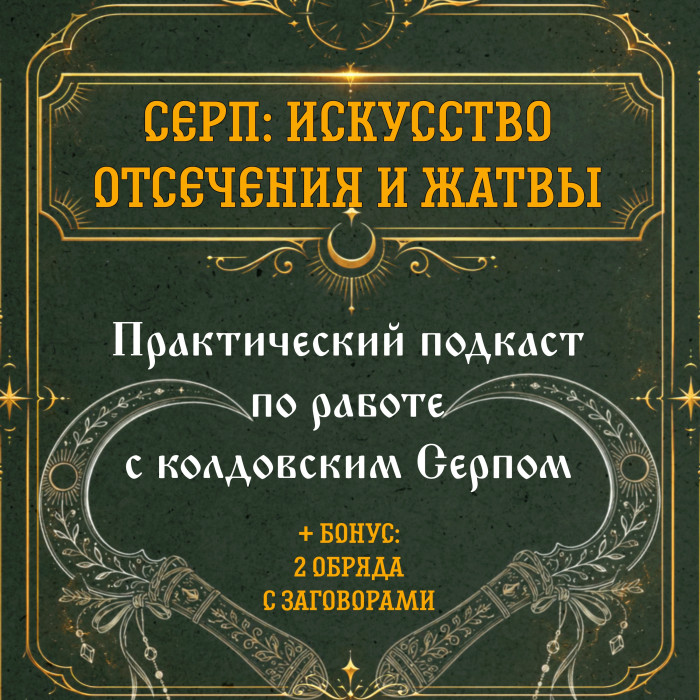Подкаст. Серп: искусство отсечения и жатвы