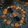 Черные тонкие свечи восковые